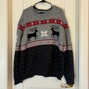 Chaps Fair Isle Reindeer Sweater XXL Men’s Holiday Pullover